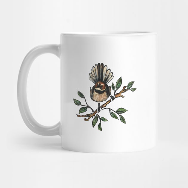 Fantail Bird by CasValli